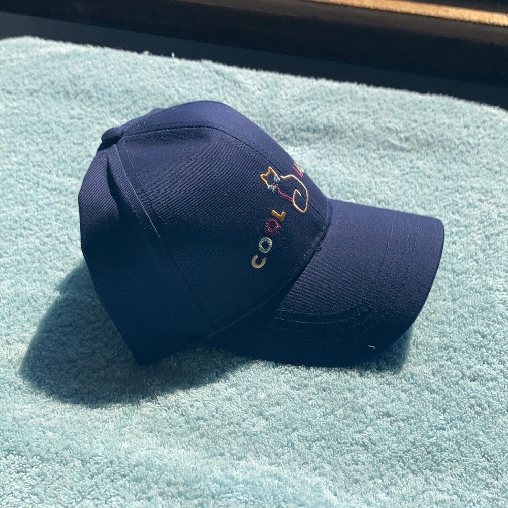 Sonoma cool cat lady navy blue cotton hat - Picture 7 of 14